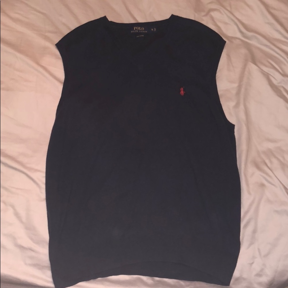 Polo navy sweater vest